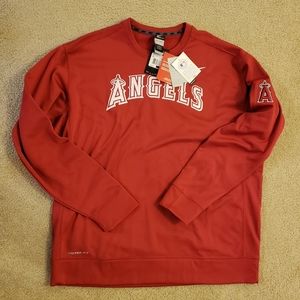 NWT MLB LA Angels XXL Nike Therma-fit Sweatshirt